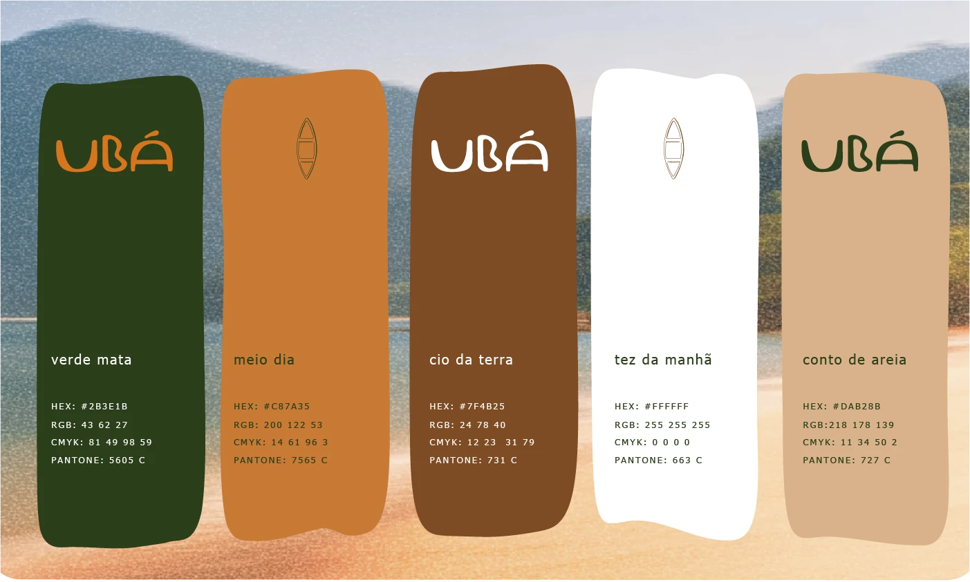 Ubá Hospedagem Autoral — visual identity