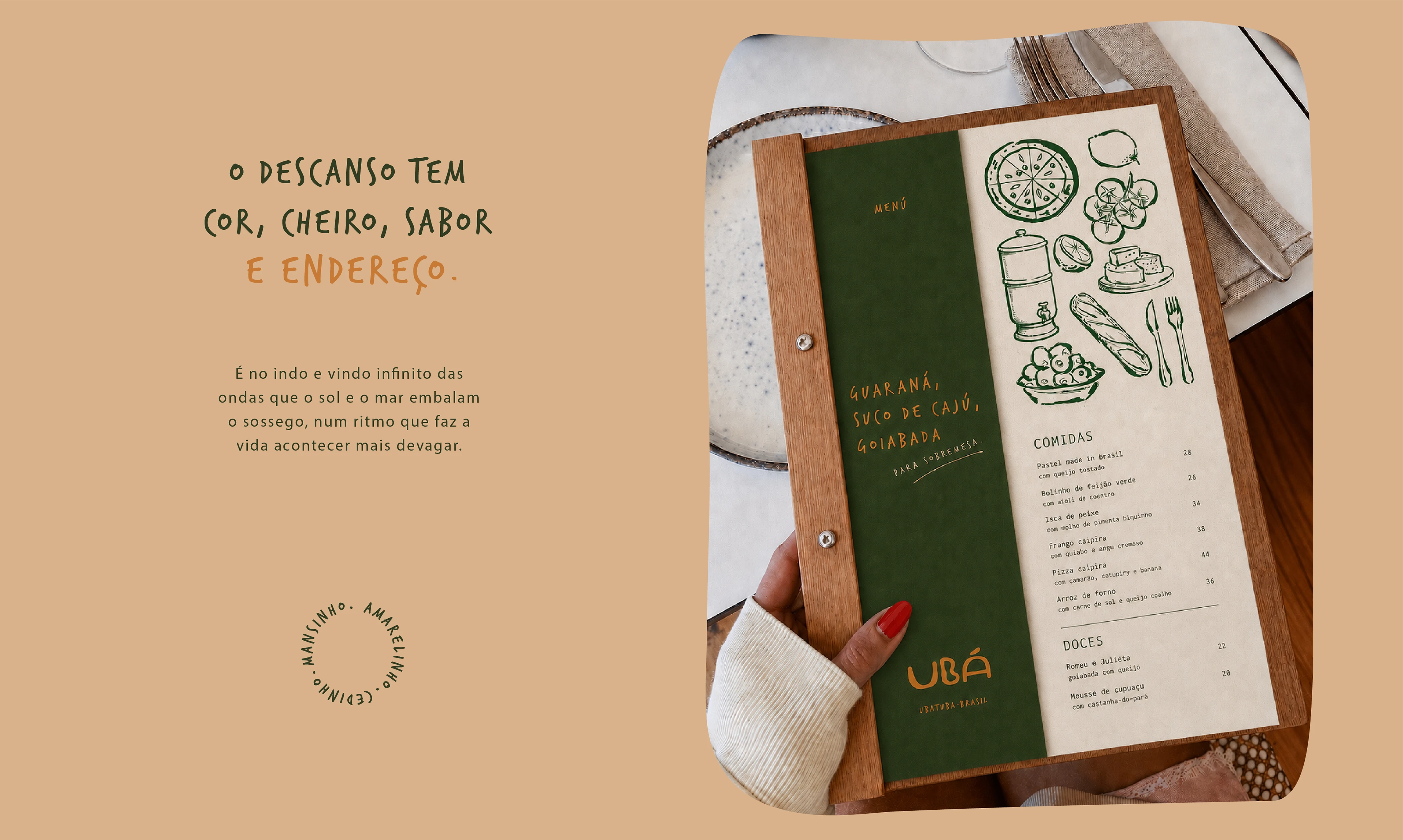 Ubá Hospedagem Autoral — visual identity
