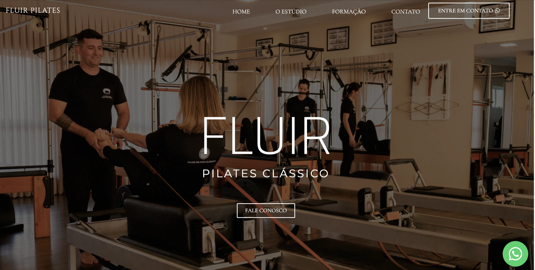 Fluir Pilates Studio — website preview